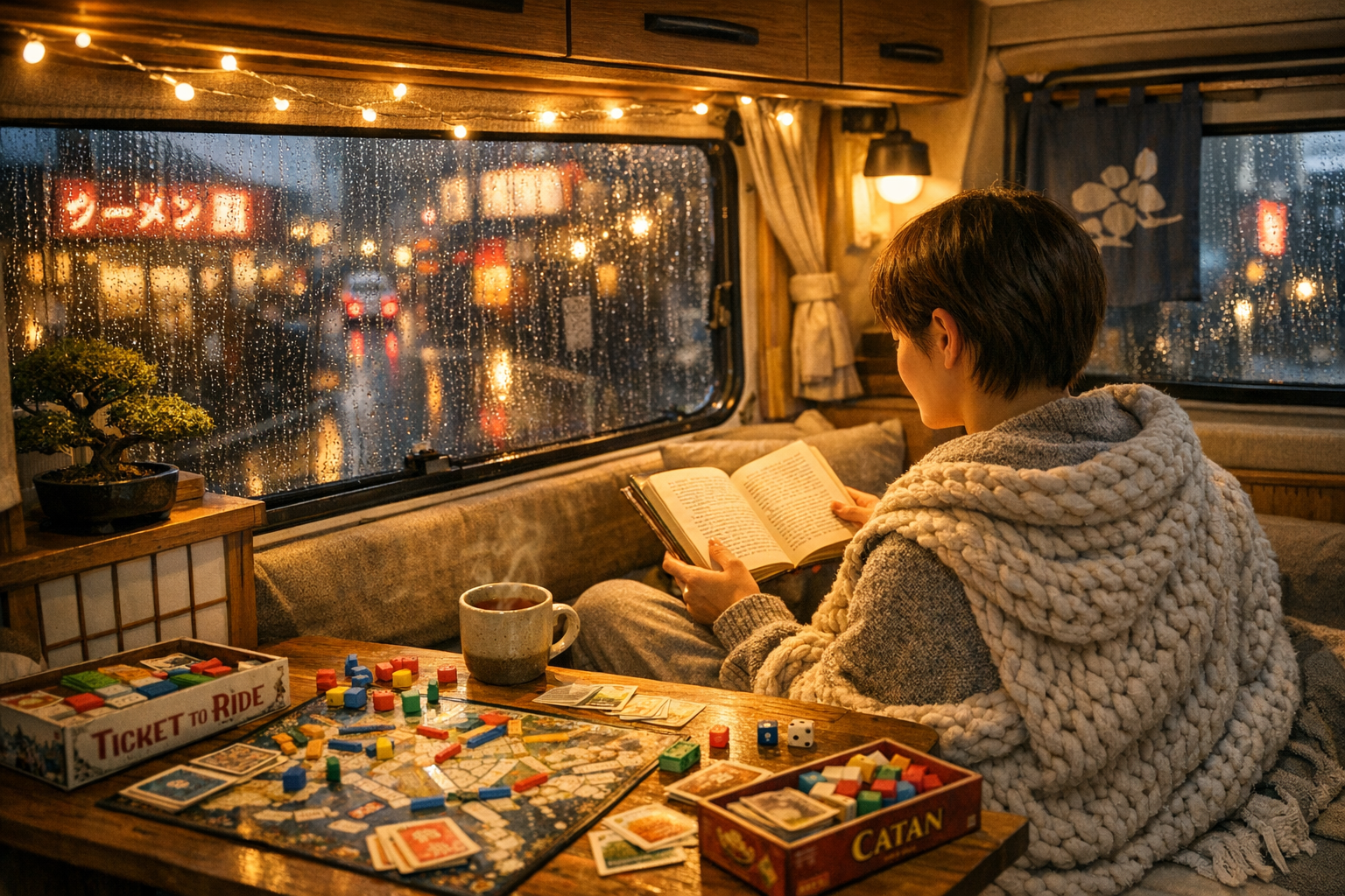 雨の日のキャンピングカー旅行を楽しむ方法｜悪天候でも快適に